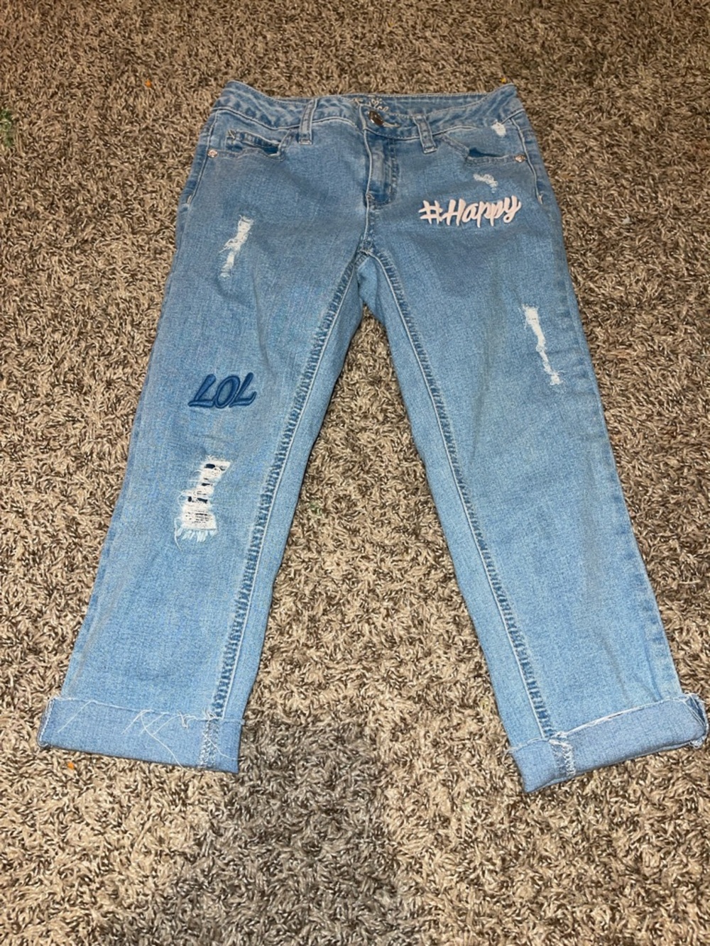 Girls size 12 justice jeans